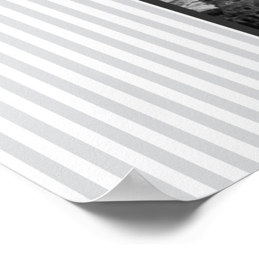 Eiffeltoren in Parijs gestript  Poster (Hoek)