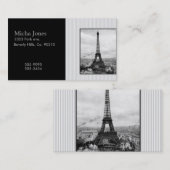 Eiffeltoren in Parijs gestript  Visitekaartje (Voorkant / Achterkant)