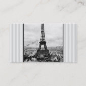 Eiffeltoren in Parijs gestript  Visitekaartje (Achterkant)
