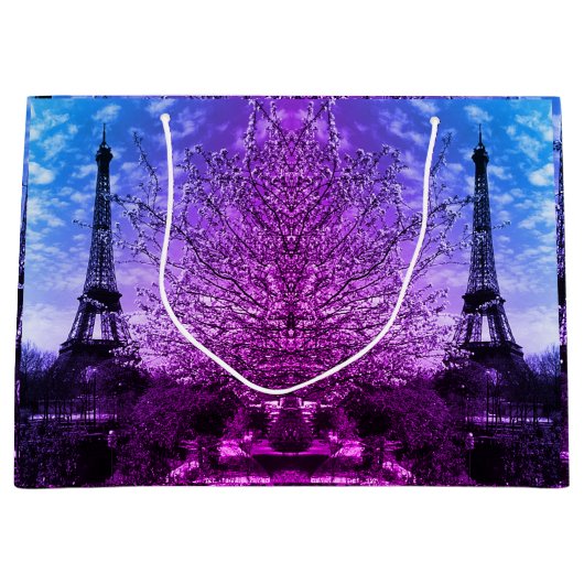 Eiffeltoren in Parijs Groot Cadeauzakje (Voorkant)
