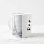 Eiffeltoren in Parijs in de winter Koffiemok (Voorkant links)