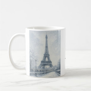 Eiffeltoren in Parijs in de winter Koffiemok