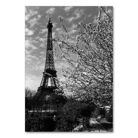 Eiffeltoren in Parijs Kaart (Achterkant)