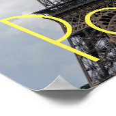 Eiffeltoren in Parijs Kunstwerk Frankrijk Reizen Poster (Hoek)