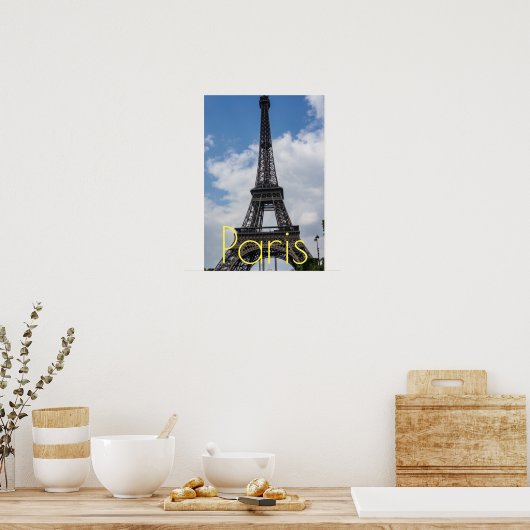 Eiffeltoren in Parijs Kunstwerk Frankrijk Reizen Poster (Keuken)