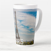 Eiffeltoren in Parijs Latte Mok (Rechterhoek)
