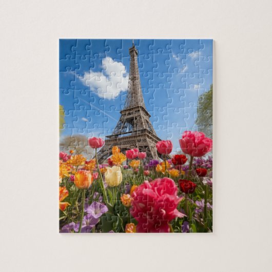 Eiffeltoren in Parijs Legpuzzel (Verticaal)