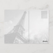 Eiffeltoren in Parijs met sterke lensflare Briefkaart (Achterkant)