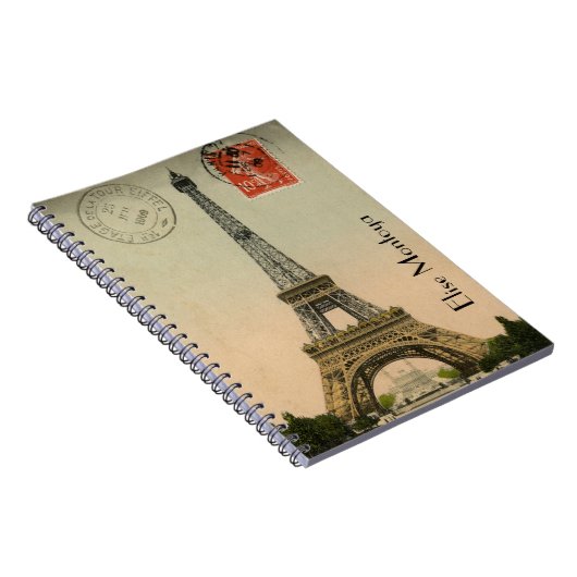 Eiffeltoren in Parijs Notitieboek (Rechterzijde)