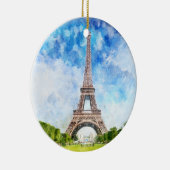 Eiffeltoren in Parijs nr1 Keramisch Ornament (Rechts)