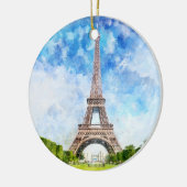 Eiffeltoren in Parijs nr1 Keramisch Ornament (Links)