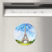 Eiffeltoren in Parijs nr1 Magneet (Insitu (Vaatwasser))