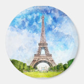 Eiffeltoren in Parijs nr1 Magneet (Voorkant)