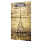 Eiffeltoren in Parijs op hout Klembord (Links)