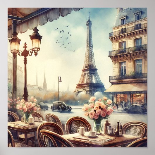 Eiffeltoren in Parijs Poster (Voorkant)