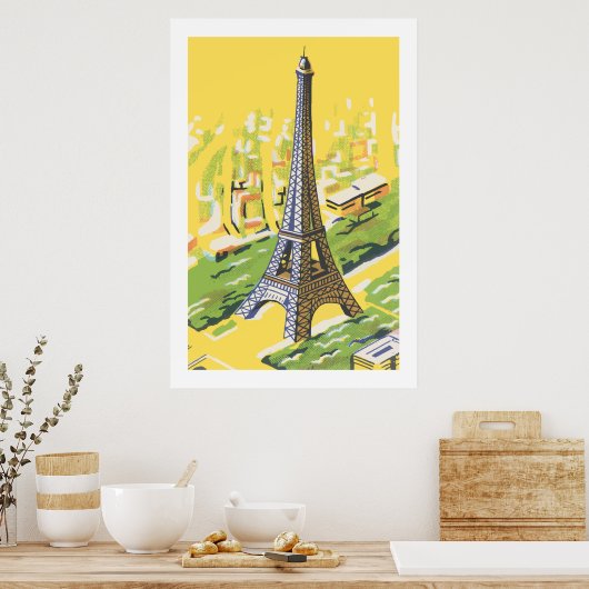 Eiffeltoren in Parijs Poster (Keuken)
