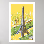 Eiffeltoren in Parijs Poster (Voorkant)