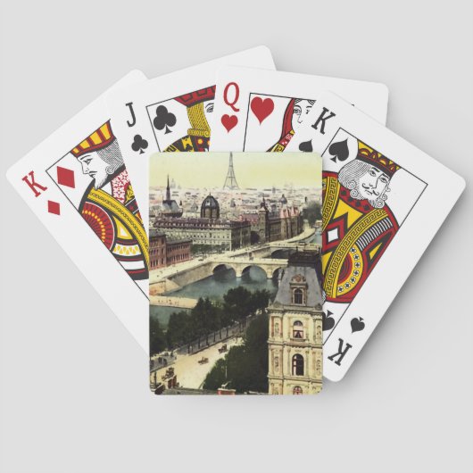 Eiffeltoren in Parijs Speelkaarten (Achterkant)