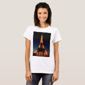 Eiffeltoren in Parijs T-shirt (Voorkant volledig)
