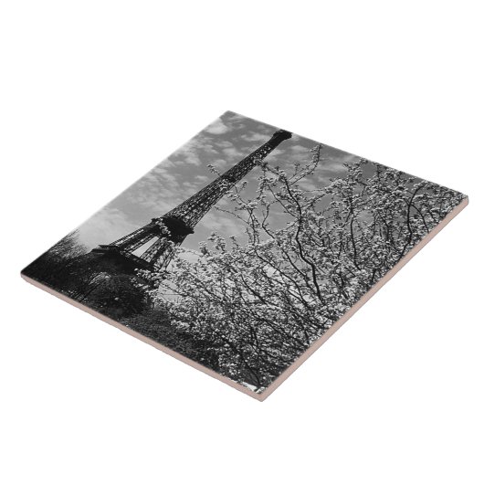 Eiffeltoren in Parijs Tegeltje (Zijkant)