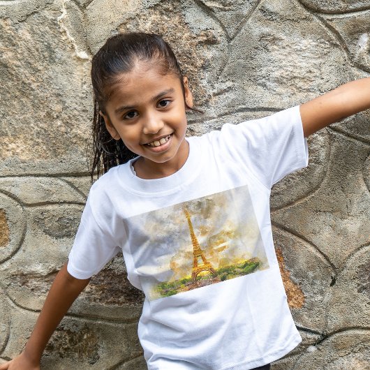 Eiffeltoren in Parijs tijdens zonsondergang nr1 T-shirt