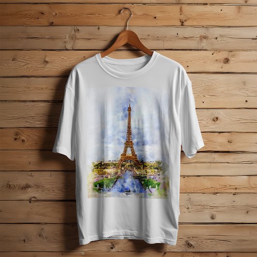 Eiffeltoren in Parijs tijdens zonsondergang nr2 T-shirt