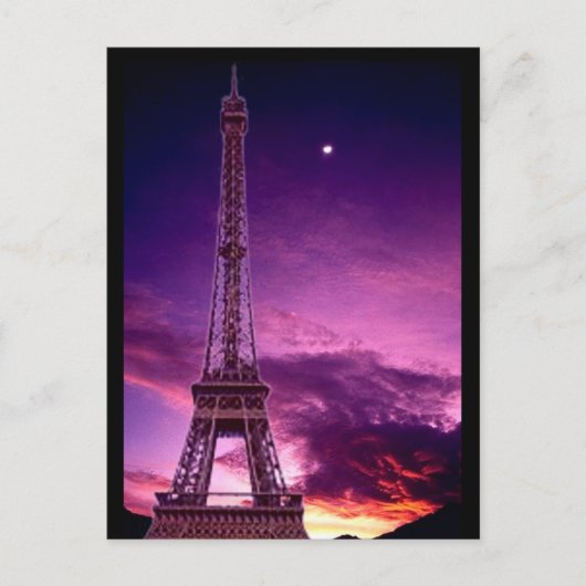 Eiffeltoren in Sunshine Sky Briefkaart (Voorkant)