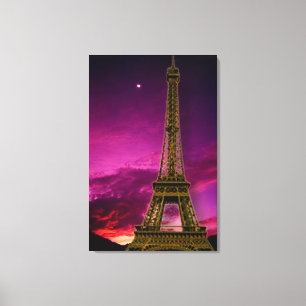 Eiffeltoren in Sunshine Sky Canvas Print