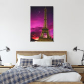 Eiffeltoren in Sunshine Sky Canvas Print (Insitu (Slaapkamer))