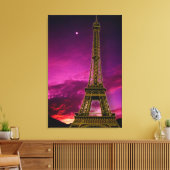 Eiffeltoren in Sunshine Sky Canvas Print (Insitu (Woonkamer))