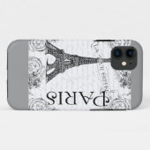 Eiffeltoren in zwart-wit Case-Mate iPhone case (Achterkant (horizontaal))