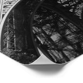 Eiffeltoren in zwart-wit poster (Hoek)