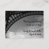 Eiffeltoren Individuele Trouwtafel Aantal Kaarten Plaatskaartje (Achterkant)