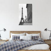 Eiffeltoren is een 19e-eeuwse ijzerrooster canvas afdruk (Insitu (Slaapkamer))