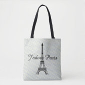 Eiffeltoren J'adore Parijs Tote Bag (Voorkant)
