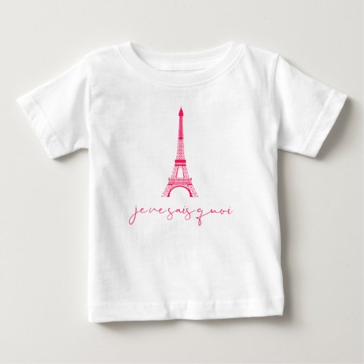 Eiffeltoren Je Ne Sais Quoi Mooie Baby T-Shirt (Voorkant)