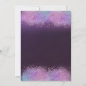 Eiffeltoren jurk stoffig paars Quinceanera  Kaart (Achterkant)