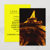 eiffeltoren kaart (Voorkant / Achterkant)