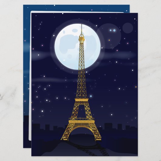 Eiffeltoren Kaart (Voorkant / Achterkant)