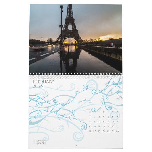 Eiffeltoren Kalender (Feb 2026)