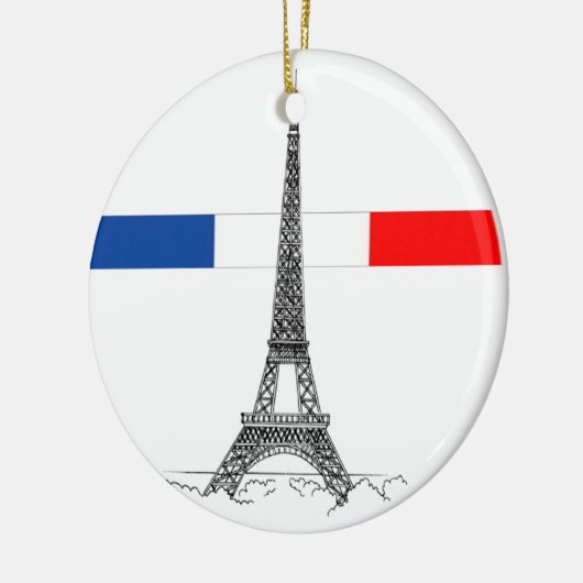 Eiffeltoren Keramisch Ornament (Links)