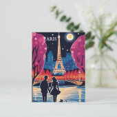 Eiffeltoren Landmark van Parijs Briefkaart (Staand voorkant)