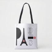 Eiffeltoren Liefde - Parijse chique Canvas tas (Voorkant)