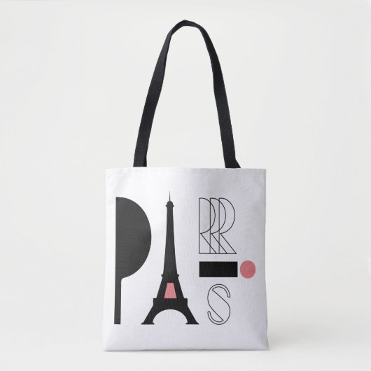 Eiffeltoren Liefde - Parijse chique Canvas tas (Voorkant)