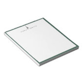 Eiffeltoren Logo Groen Frame Notitieblok (Schuin)