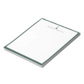 Eiffeltoren Logo Groen Frame Notitieblok (Linkerzijde)
