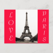 Eiffeltoren - Love Paris Briefkaart (Voorkant)