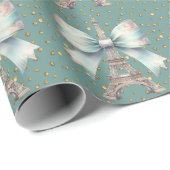 Eiffeltoren met boog cadeaupapier (Rol Hoek)