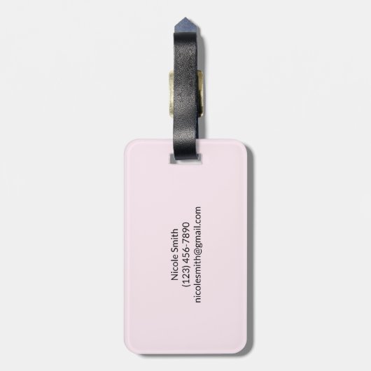 Eiffeltoren met hart bagagelabel (Achterkant verticaal)