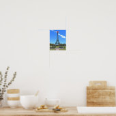 Eiffeltoren met rode cowboyhoed, Paris, Texas Poster (Keuken)